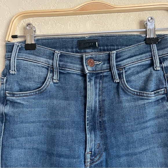 Mother The Hustler Ankle Fray Stretch High Rise Satisfaction, Guaranteed Jeans - Picture 3 of 9